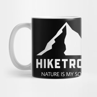 Hiketrotvert Design: Nature is My Social Media | for the Introvert Hiker Mug
